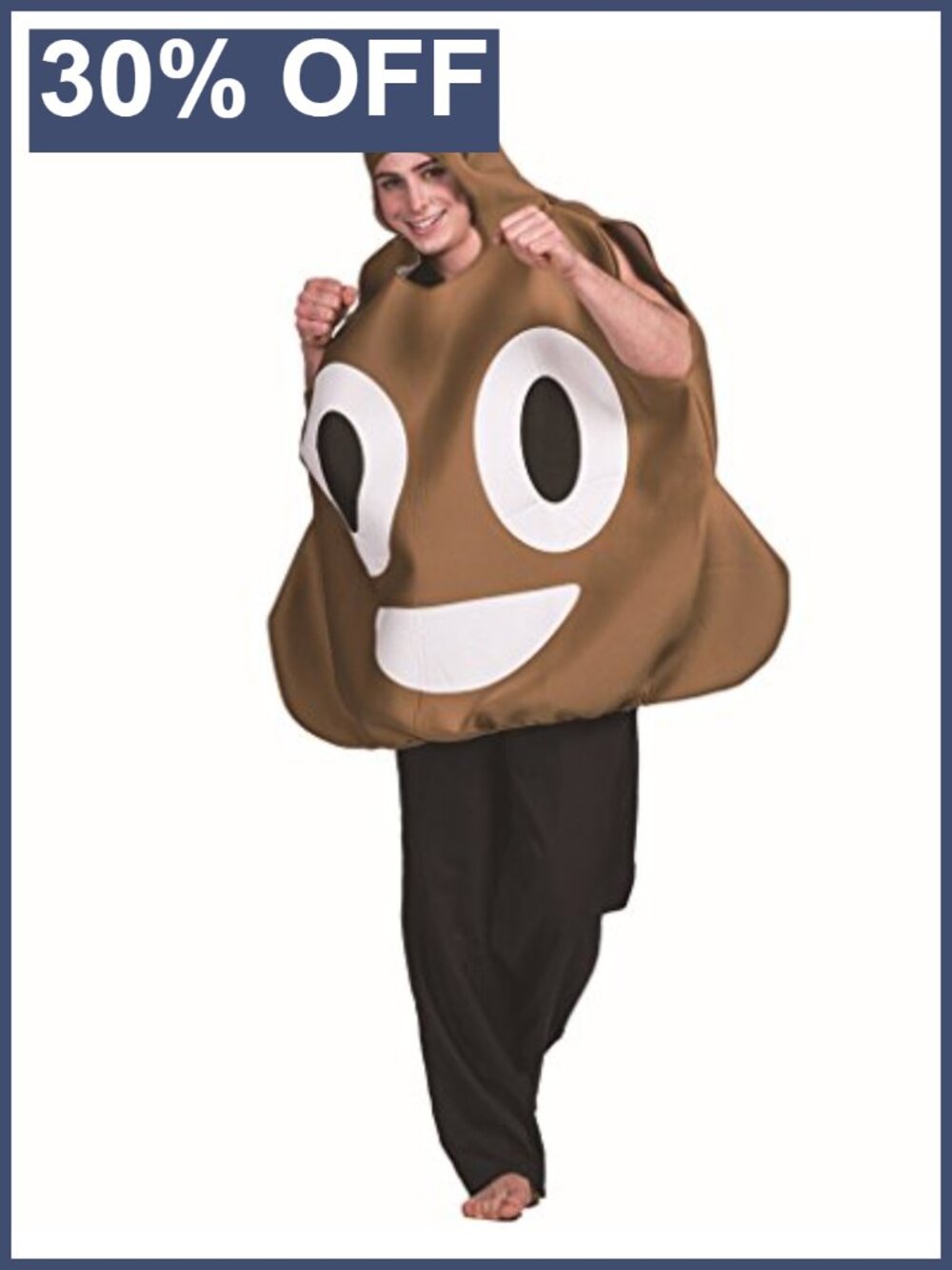 Adult Poop Emoji Halloween Costume Sponge Funny Party Dress Up